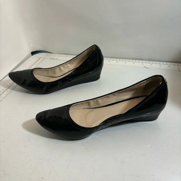Cole Haan women’s black patent leather wedge heel slip on shoe in size - Picture 7 of 14